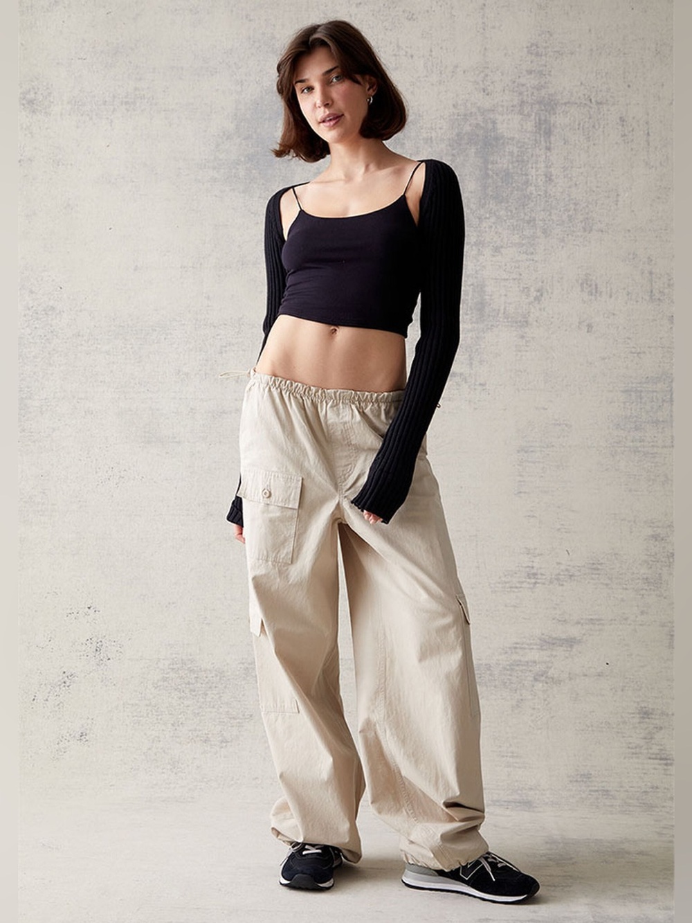 Pacsun Women’s Pocket Cargo Bungee Pants in Tan, SZ S NWT!